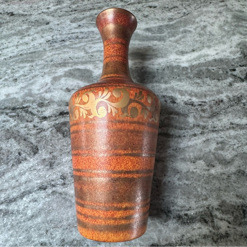 Vintage Vee Jackson Studio Pottery Vase – MCM, San Gabriel CA – Hand-Glazed